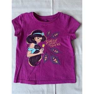Disney Princess Jasmine fuschia short-sleeve t-shirt - size 4